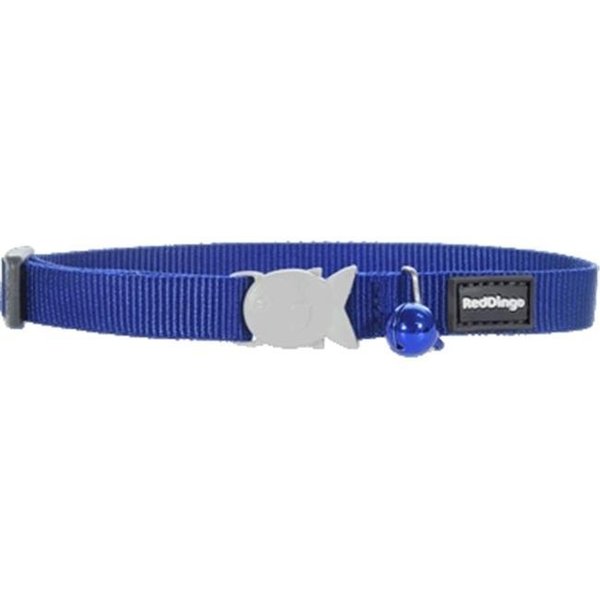 Red Dingo Red Dingo CC-ZZ-DB-SM Cat Collar Classic Dark Blue CC-ZZ-DB-SM